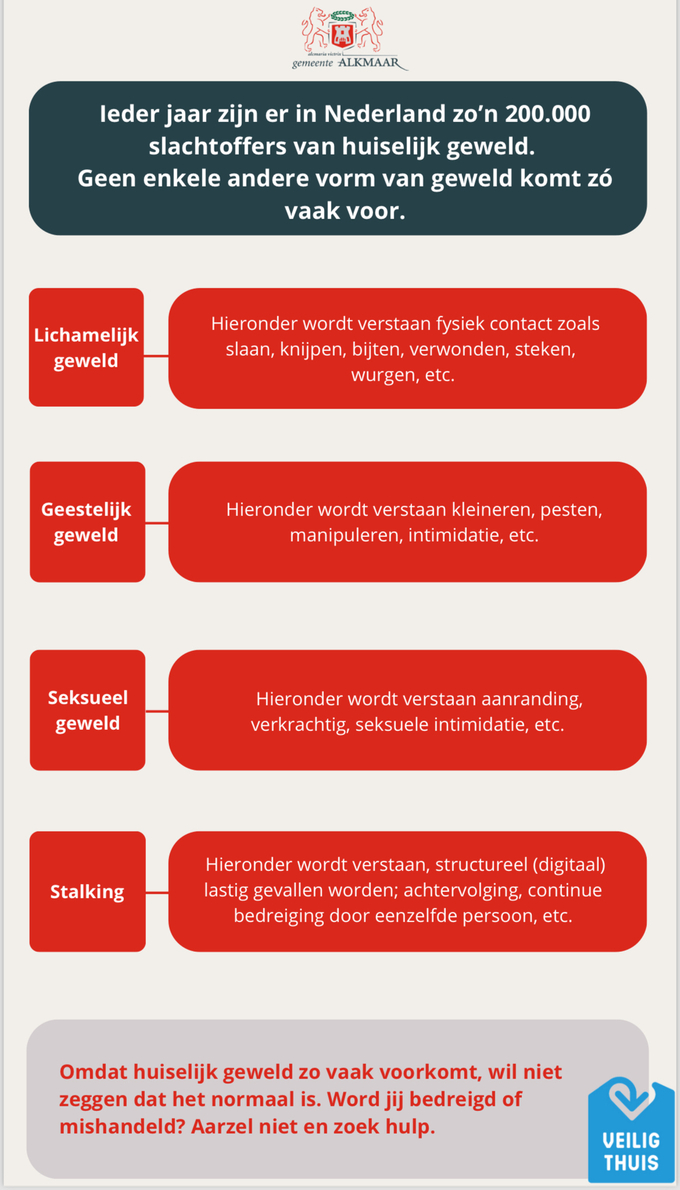 Huiselijk geweld: Het houdt nooit op en wordt van kwaad tot erger!